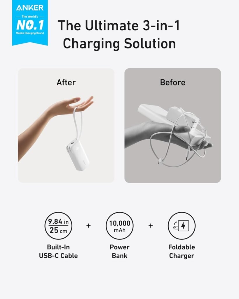 Anker Power Bank Power Station 60,000mAh with Anker 3-in-1 PowerBank