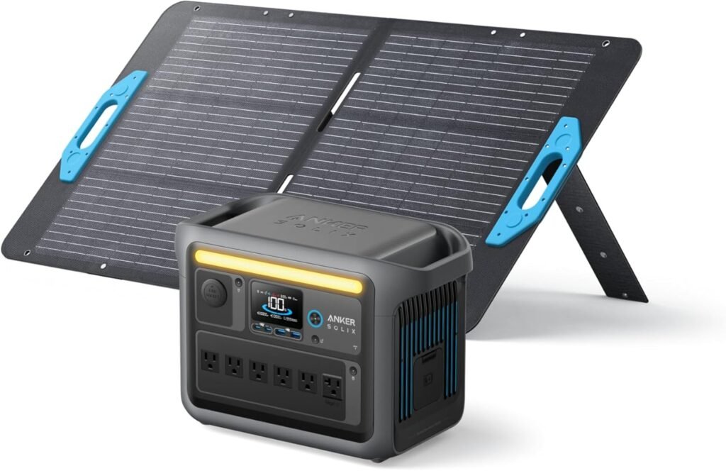 Anker SOLIX C1000 Portable Power Station, 1800W (Peak 2400W) Solar Generator, Full Charge in 58 Min, 1056wh LiFePO4 Battery for Home Backup, Power Outages, and Outdoor Camping (Optional Solar Panel)