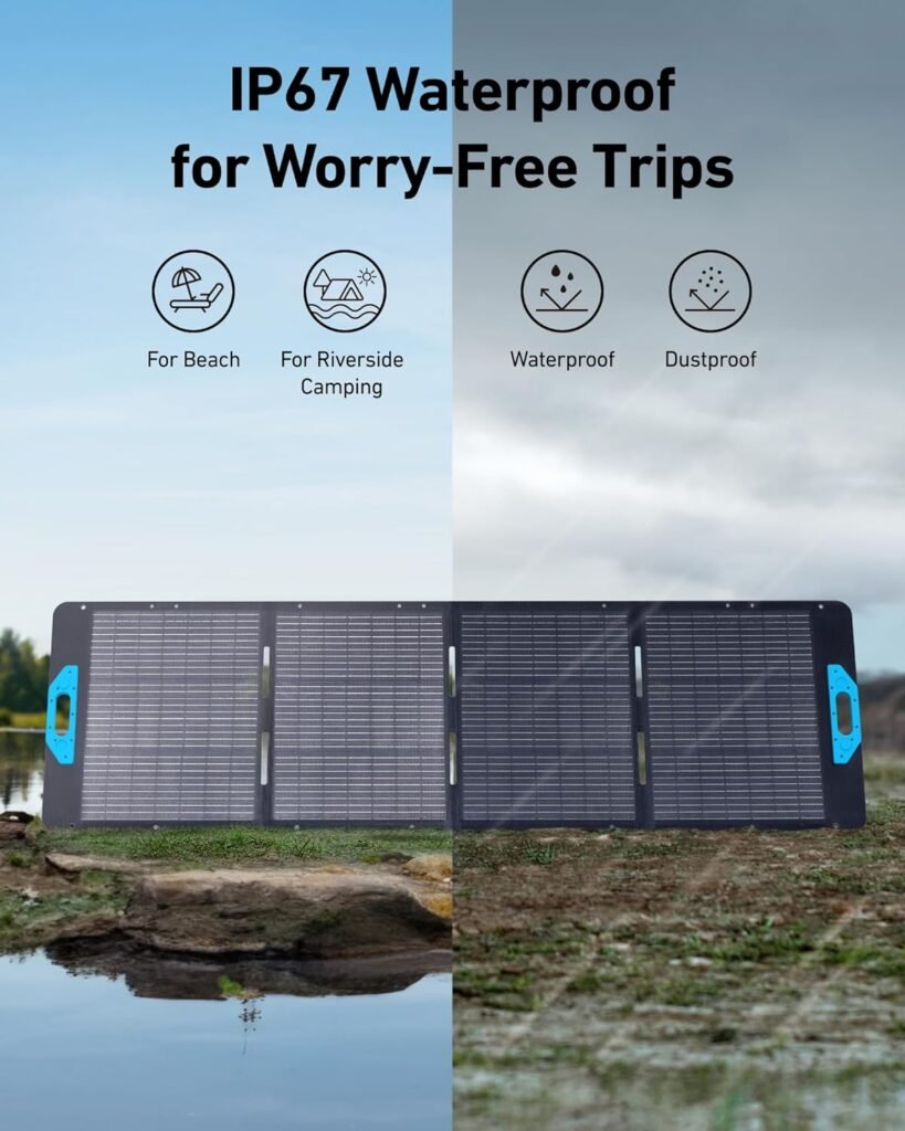 Anker SOLIX F1200 Portable Power Station, PowerHouse 757, 1800W Solar Generator, with 2 * 200W Solar Panels, 1229Wh LiFePO4 Battery, 6 AC Outlets, 2 USB-C Ports 100W Max, LED Light for Outdoor Camping
