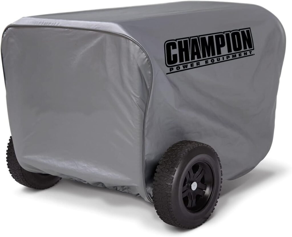 Champion Power Equipment 100520 8750-Watt DH Series Open Frame Inverter, Electric Start  Champion Weather-Resistant Storage Cover for 4800-11,500-Watt Portable Generators
