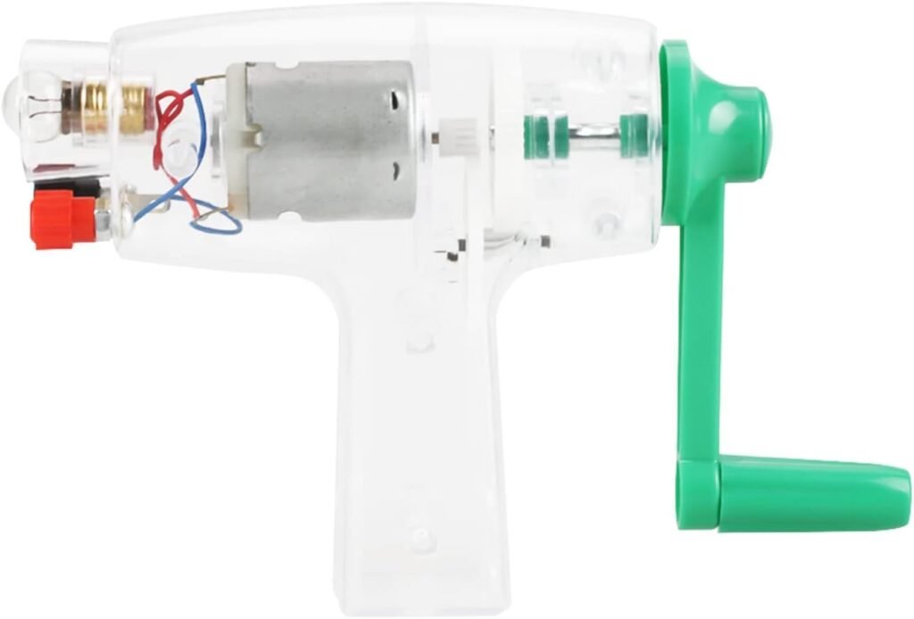Hand Crank DC Generator, 6.3V 0.2A Manual Driven Electricity Generator Mechanical Emergency Power Supply Bulb Science Education Experiment for Home School Classroom Physics Teaching Demonstrations Hand Crank DC Generator, 6.3V 0.2A Manual Driven Electricity Generator Mechanical Emergency Power Supply Bulb Science Education Experiment for Home School Classroom Physics Teaching Demonstrations