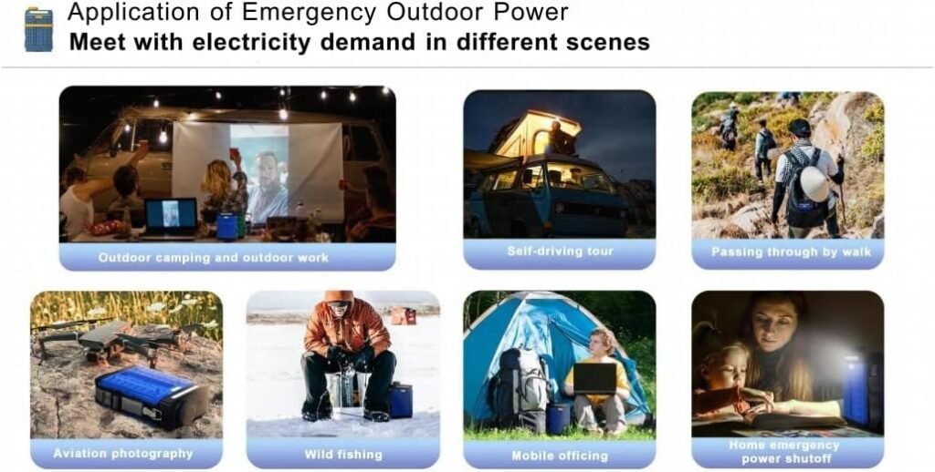 Outdoor Emergency Power Supply,Generator Power lamp,Camping lamp,waterproof,add water for full power up, Max 200000 mAH,Used from - 40 ℃ to 80 ℃, 20 Year Life(Electrolyte Powder Ordinary)