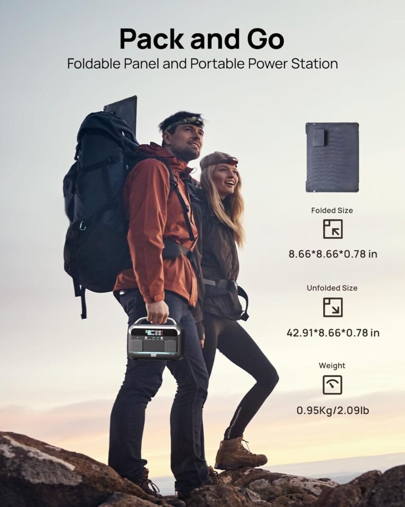 Portable Power Station 56000mAh, 179.2Wh LiFePO4 Battery Backup w/ 2 300W (Peak 600W) AC Outlets, 1.5hrs Fast Charging, Power Bank for Hurricane Emergency/Outdoor Camping/RVs/Home Use