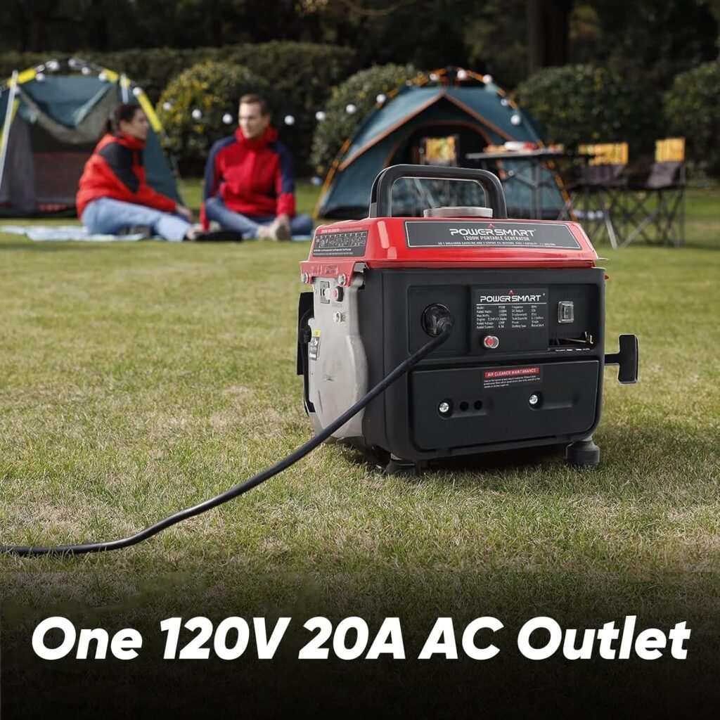 PowerSmart 1200W Portable Generator, Small Generator for Camping Outdoor, Ultralight, Super Quiet, EPA Compliant