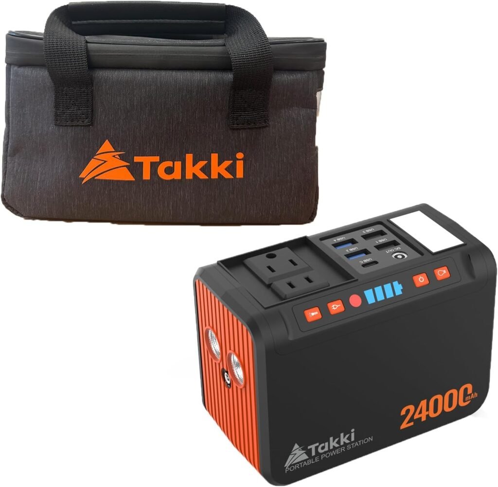 Takki 88Wh Portable Power Station with Carrying Case Storage Bag