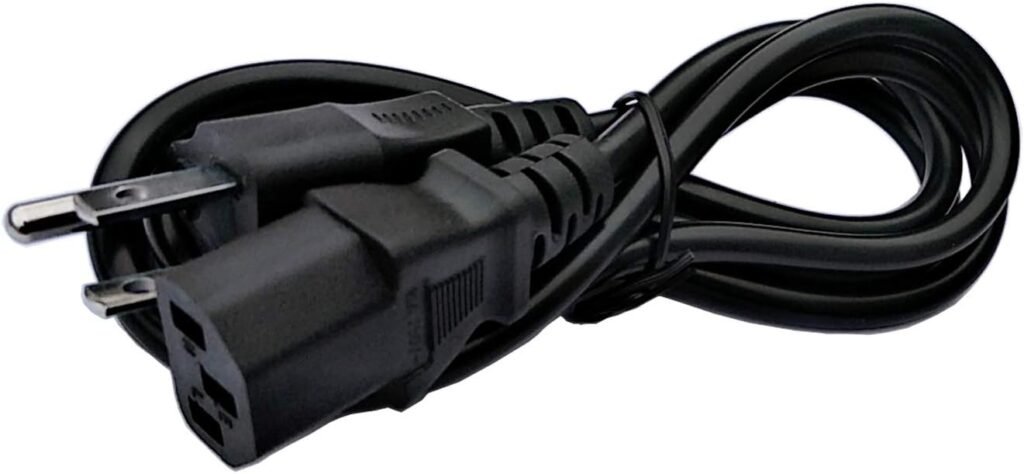 UpBright New AC in Power Cord Outlet Socket Cable Plug Lead Compatible with Bluetti EB3A 600W Portable Power Station 268Wh LiFePO4 Battery Solar Generator 600 watts Input 120V AC/9A Max 120 Volts