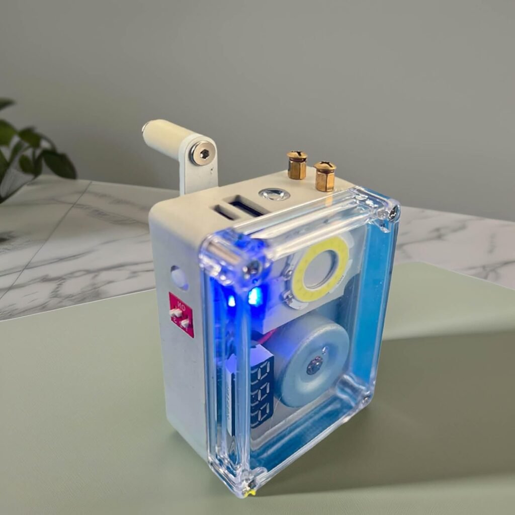 10W 5V DIY Hand Crank Generator With USB Charging Emergency Power Supply Portable Hand Crank Generator Outdoor Camping Lighting