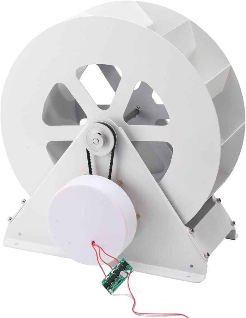 50W 100W Micro Hydroelectric Turbine Generator, Low-Speed Hydro Water Wheel Generator for Household Outdoor Lighting Generation Power Equipment Hydro Water Turbine Generator