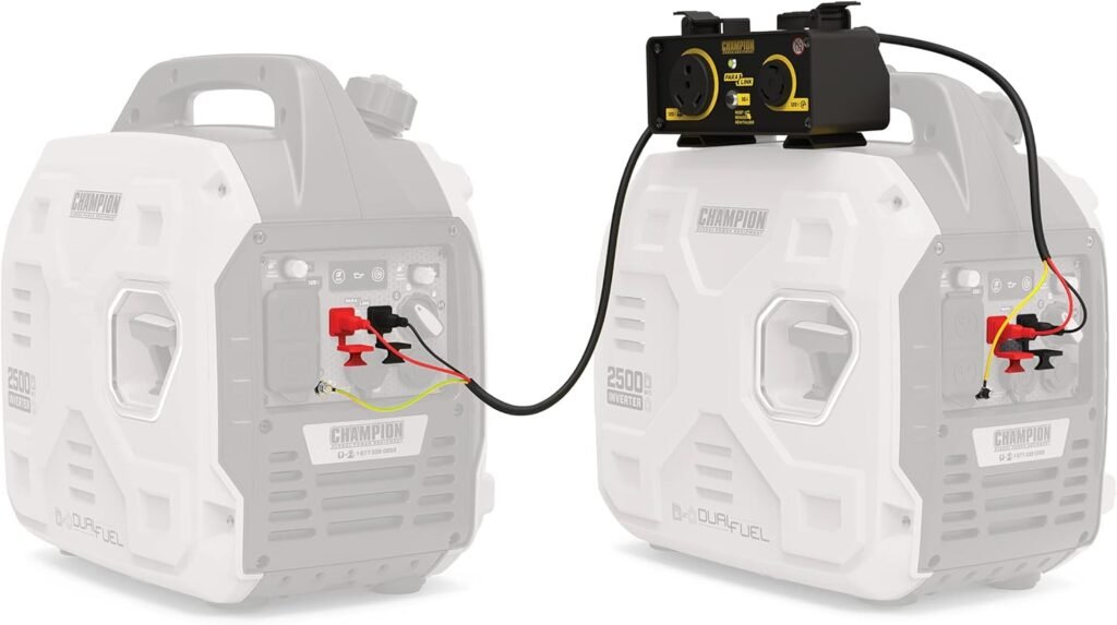 Champion Power Equipment 2500-Watt Dual Fuel Portable Inverter Generator with Quiet Technology and CO Shield