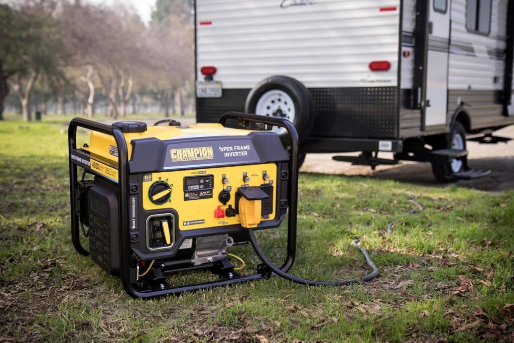 Champion Power Equipment 4250-Watt Dual Fuel RV Ready Portable Open Frame Inverter Generator with Quiet Technology