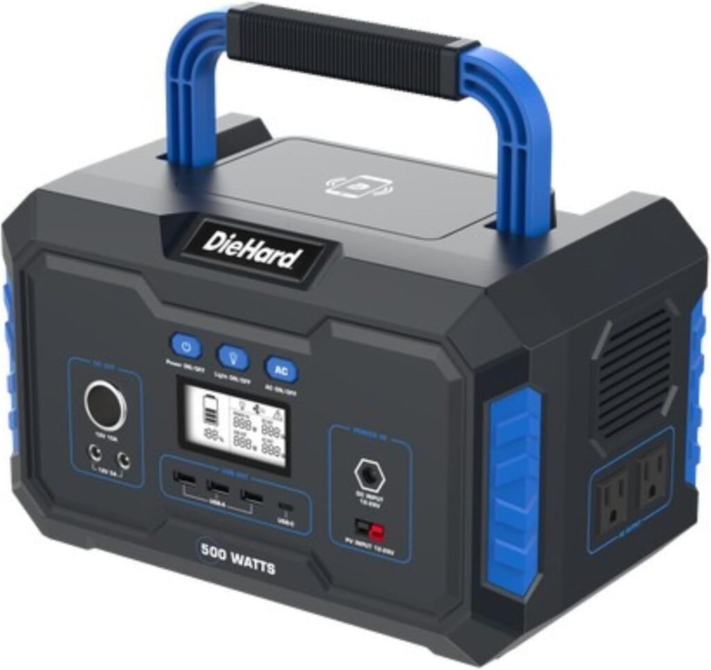 DieHard Portable Power Station 300-Watt (600-Watt Peak) 288.6Wh - Solar Generator (Solar Panel Optional), for Home Backup, Weather Emergencies, Outdoor Recreation, Jobsite and more