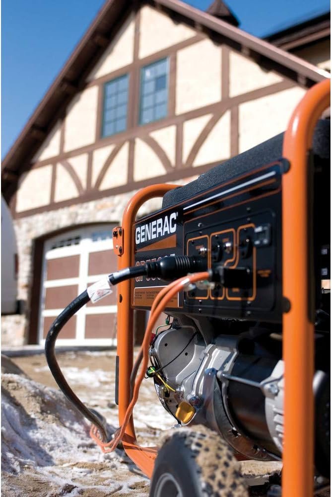Generac 5734 GP15000E 15000-Watt Gas-Powered Portable Generator - Durable Design and Reliable Power for Emergencies and Recreation - Emergency Backup Power and Job Sites - 49 State Compliant