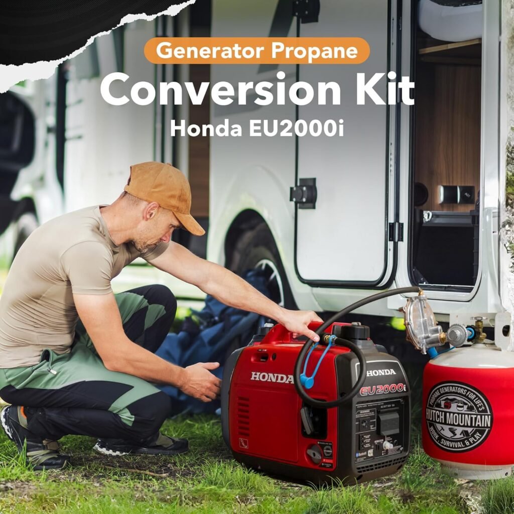 Hutch Mountain Generator Propane Conversion Kit Honda EU2000i- Tri-fuel Conversion Kit for Propane, Gasoline  Natural Gas Generator - Backup Generator for Home, Generator Conversion Kit