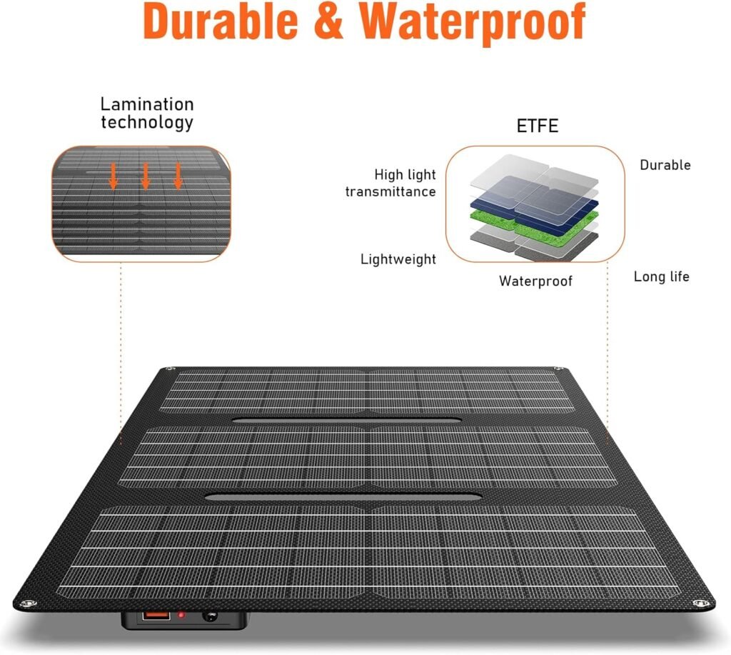 Portable Power Station 97Wh Power Bank 26400mAh Battery Pack Fasting Charging 150W AC  30W Portable Foldable Solar Panel Charger for Outdoor Camping 12 Volt Waterproof High Efficiency Solar Panel Kit