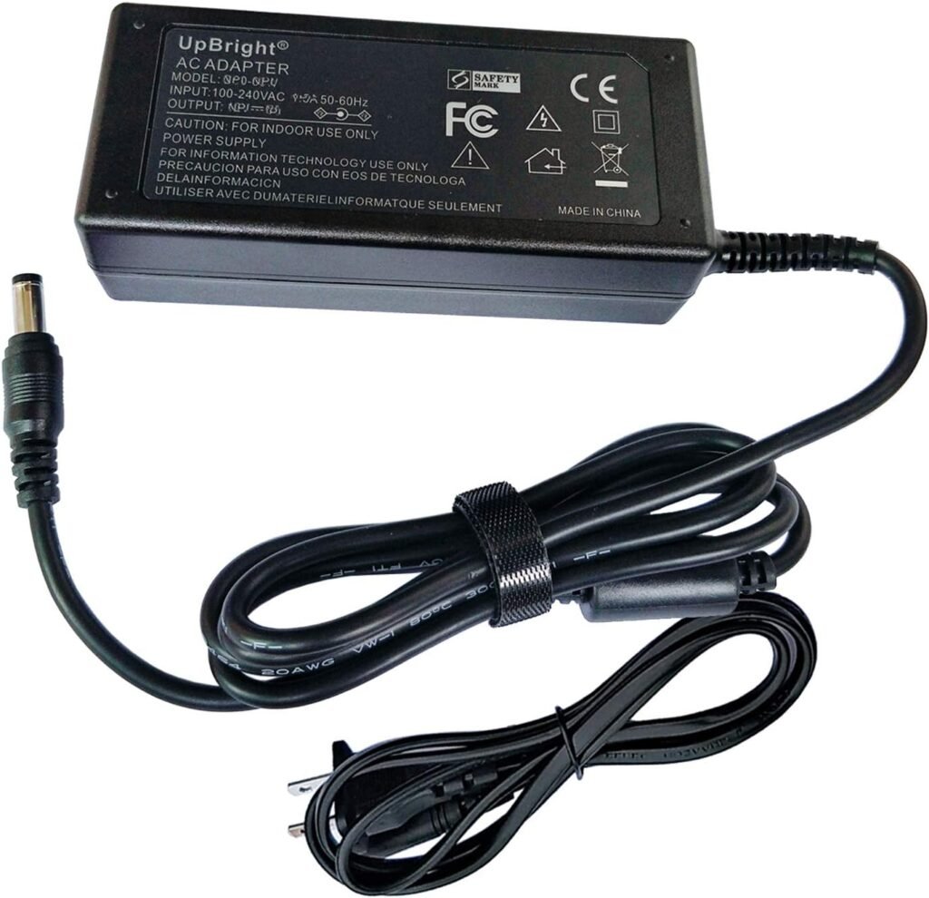 UpBright 15V AC/DC Adapter Compatible with Kyng 222Wh 400w Portable Solar Generator Emergency Power Station Portable DC/AC Power Bank Model R150 15V/2.4A Power Supply Cord Cable Battery Charger