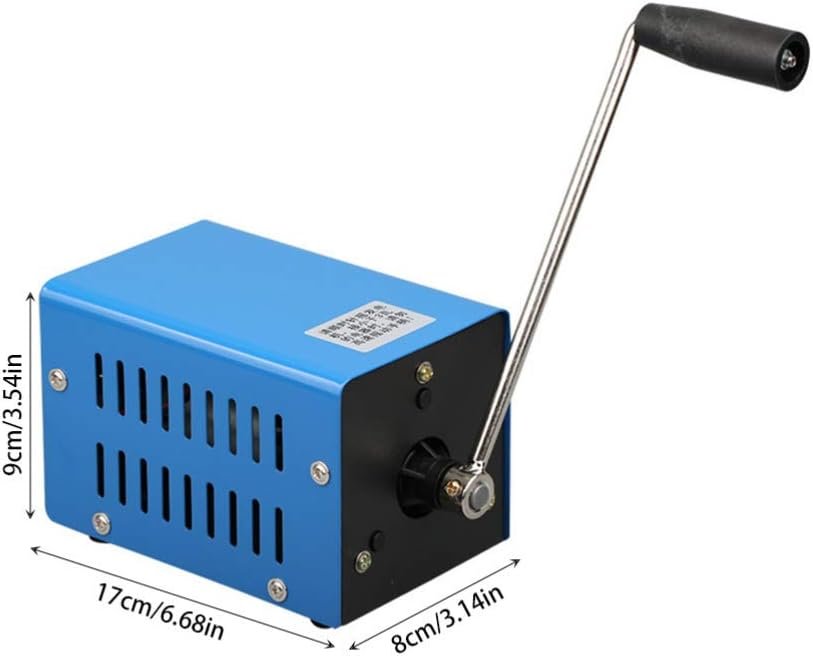 Wakauto Discharge Motor Emergency Manual Generators Wind Up Radio Generators Portable Power Generator Portable Generator Manual Generator Travel High Voltage Charger