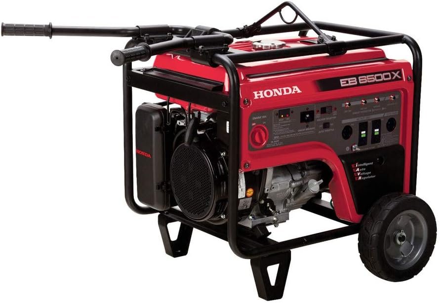 Honda 664320 EB6500 120V/240V 6500-Watt 389cc Portable Industrial Generator with Co-Minder
