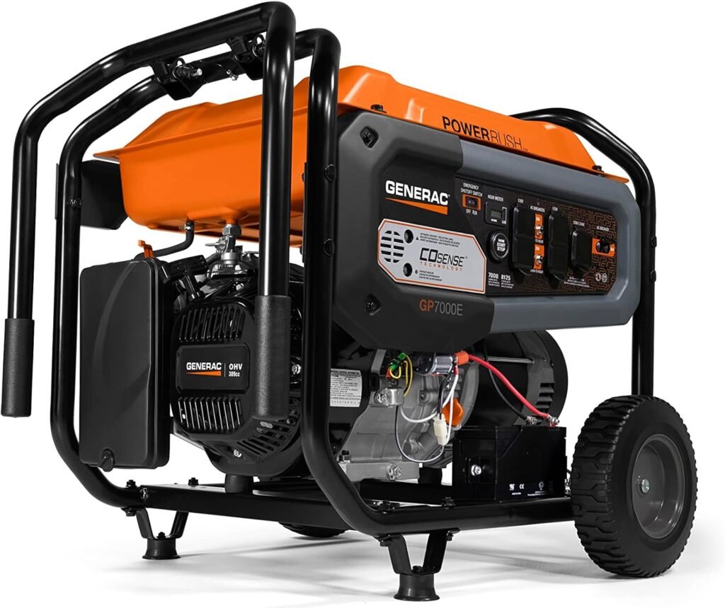 Generac GP7000E 389CC CO 50ST with cord