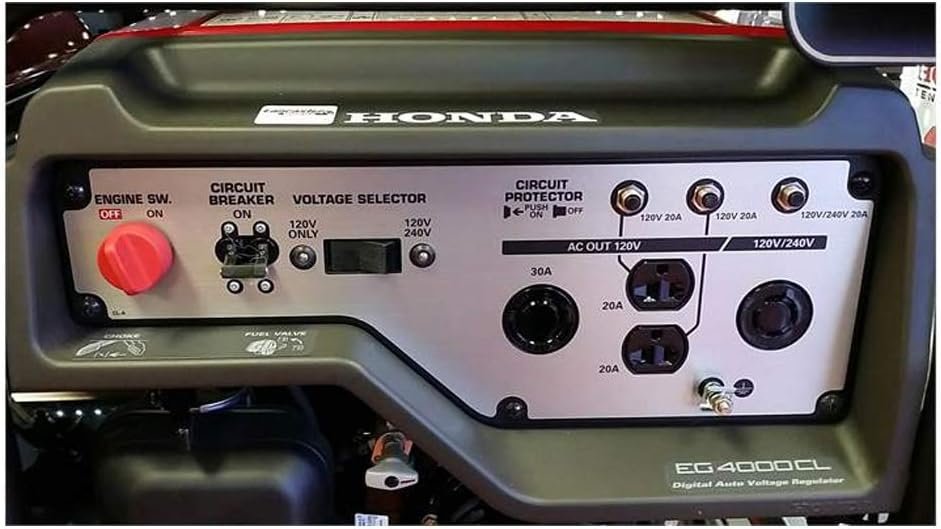 Honda 4,000 Watt Gas Powered Home RV Portable Generator EG4000