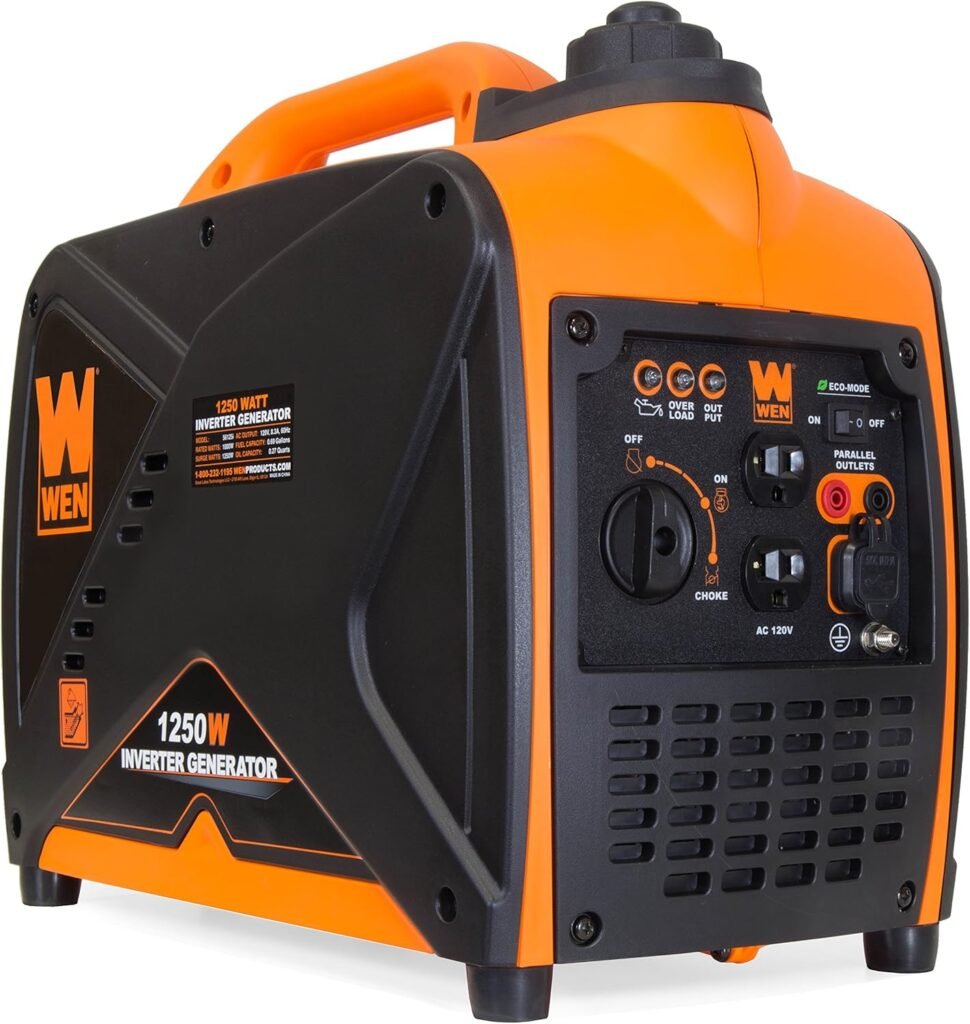 WEN 56125i Super Quiet 1250-Watt Portable Inverter Generator, CARB Compliant