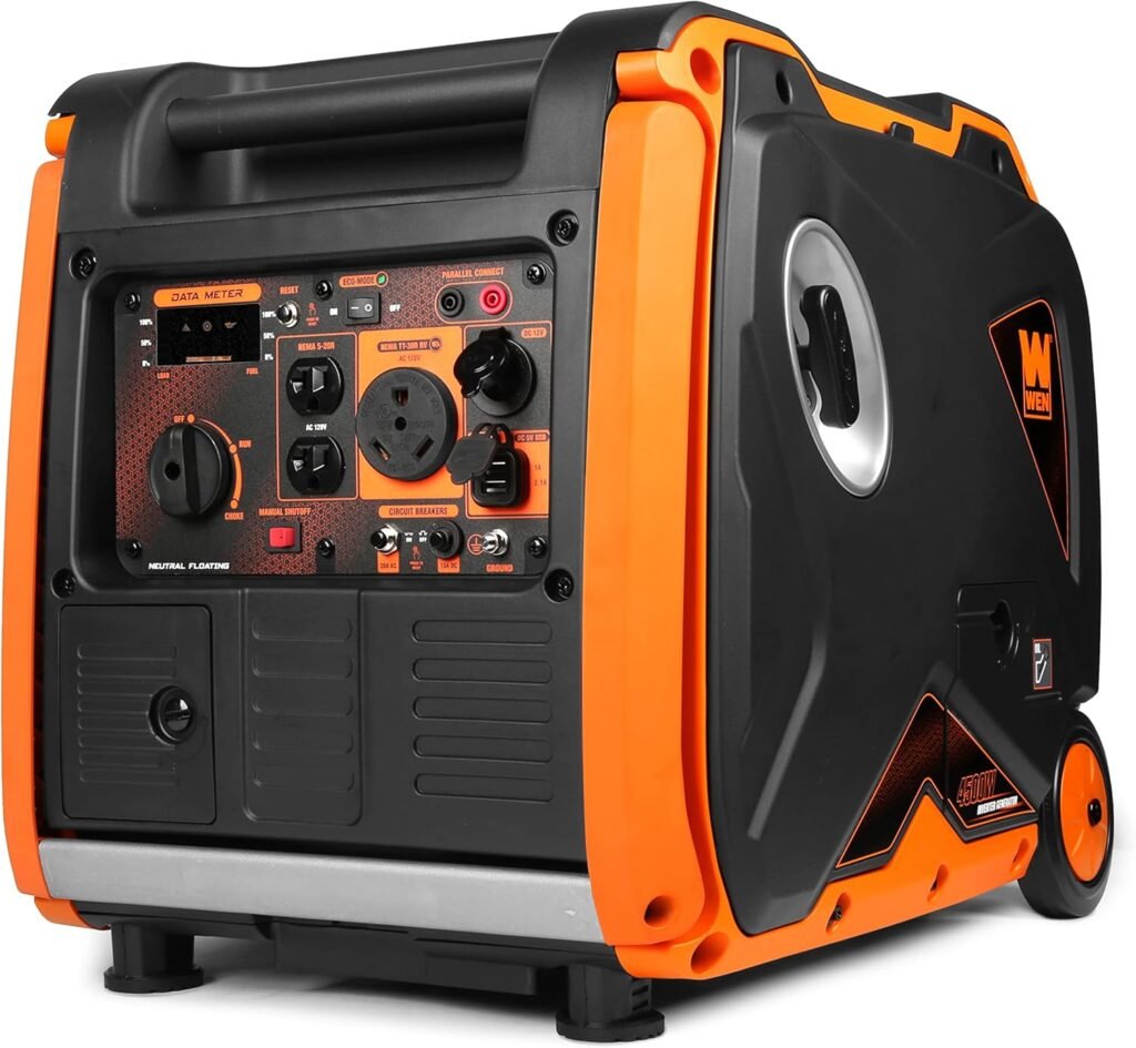 WEN 56450i Super Quiet 4500-Watt RV-Ready Portable Inverter Generator with Fuel Shut-Off