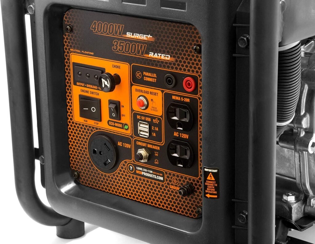 WEN RV-Ready 4000-Watt Open Frame Inverter Generator (GN400iM)