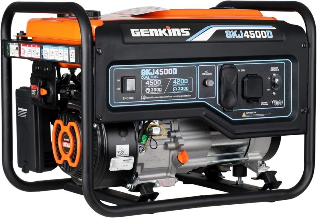 4500 Watt Dual Fuel Generator Propane  Gas