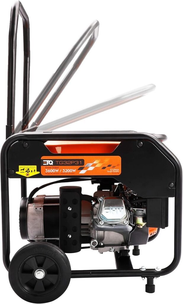 ETQ-13 Tough Quality 3600-Watt Gas Powered Generator, Extremely Quiet- CARB Compliant