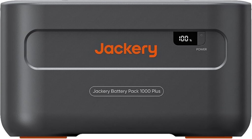 Jackery Expansion Battery Pack 1000 Plus, 1264Wh LiFePO4 Battery Pack for Portable Power Station Explorer 1000 Plus, Extra Expandable Capacity for Outdoor RV Camping and Home Emergency