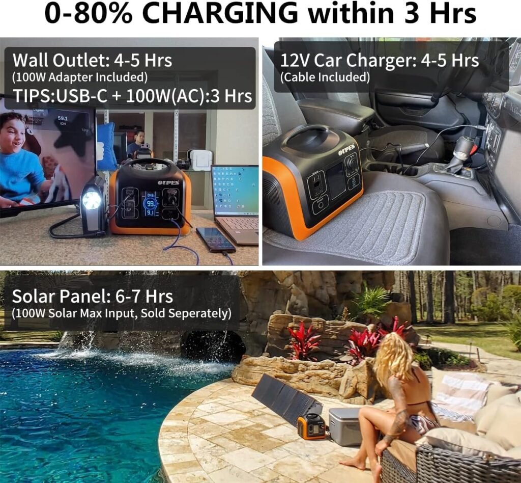 OUPES 600W Portable Power Station, 595Wh LiFePO4 Battery Backup w/ 2 600W (1000W Surge) AC Outlets, Solar Generator Ideal for Outdoor Camping/RVs/Home Use