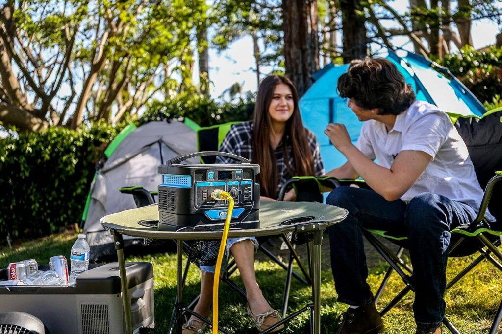 Pulsar Portable Power Station PPS500, 518Wh Lithium Battery Backup, 500W Pure Since Wave AC Outlets, USB C, Solar Generator Power Supply for Outdoor Camping Travel Hunting Fishing Emergency