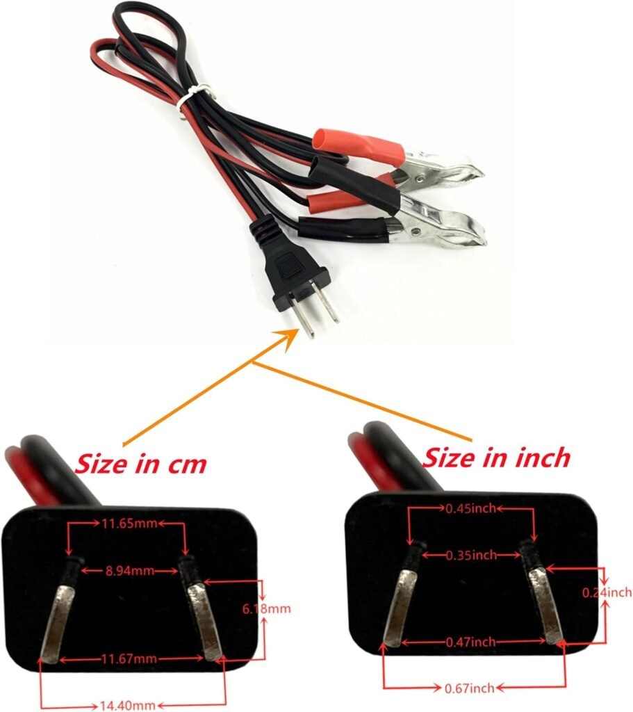 12V DC Battery Charging Cable For Predator 1400W 2000W 3500W Inverter Generator 5000 Watt Dual-Fuel Inverter Generator For Generac GP2500i For Pulsar 1200W 2-Stroke
