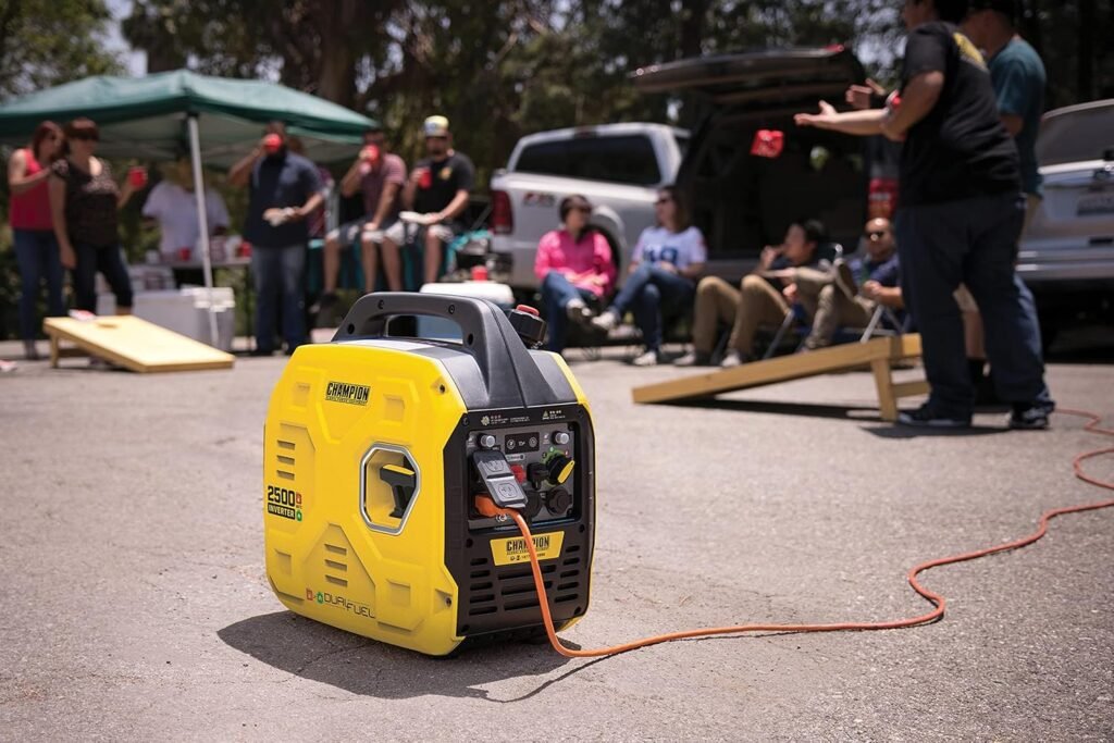 Champion Power Equipment 2500-Watt Dual Fuel Ultralight Portable Inverter Generator with Quiet Technology and CO Shield