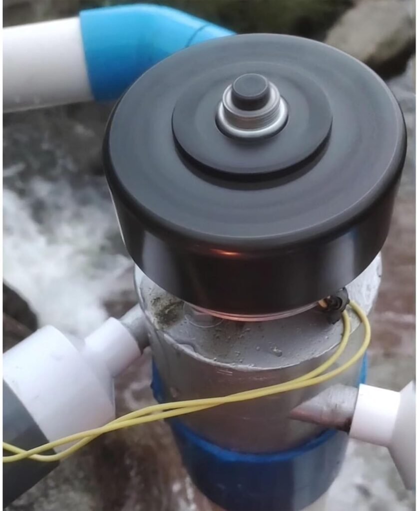 1000W 110V/220V ​​Hydro Generator Three-tube AC Turbine Generator 3500 Rpm Aluminum Alloy Outdoor High Power With Computer TV Lighting Family Camping(110V)