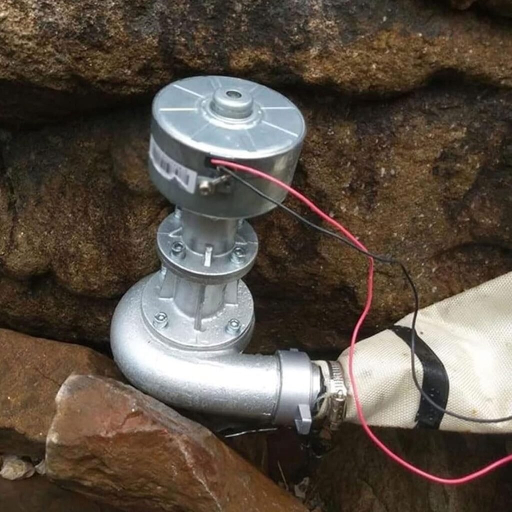 500W Hydroelectric Turbine Generator, 50hz AC 220V Pure Copper Coil Hydro Water Turbine Generator For Outdoor River Creek Camping Hydro Generator
