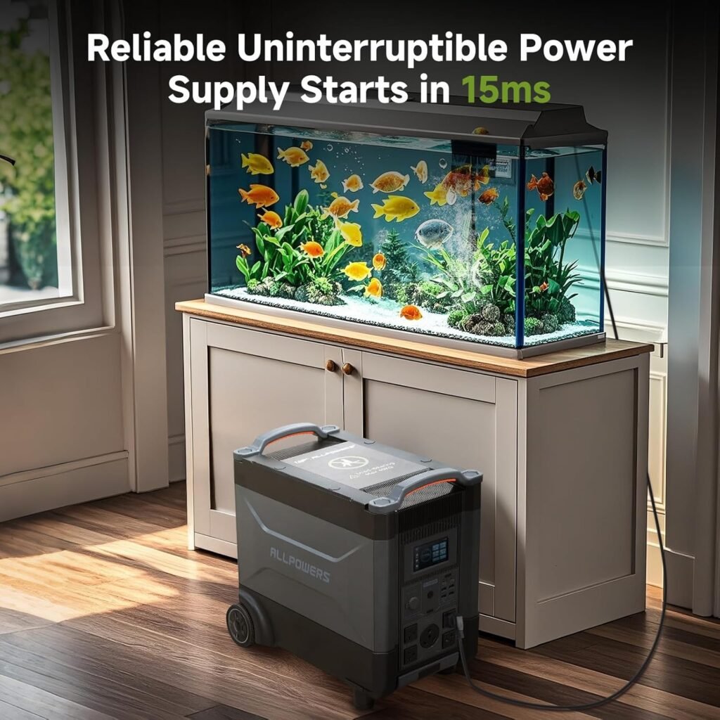 ALLPOWERS 3456Wh/3600w Portable Power Station with 600W SP039 Foldable Solar Panel, Solar Generator for 11 Devices, 1.2 Hour Fast Charging, for Home, Camping, Off-grid, Power Outage