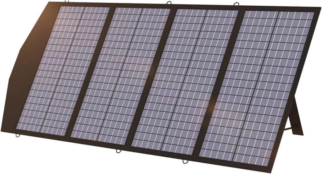 ALLPOWERS SP029 140W Portable Solar Panel Charger for Laptop Cellphone, Waterproof IP65 Foldable Solar Panel with 5 Output, for Solar Generator, Power Bank, 12V Car Battery