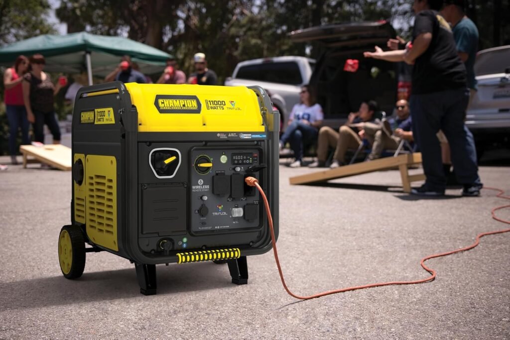 Champion Power Equipment 11,000-Watt Wireless Remote Start Tri Fuel Home Backup Portable Inverter Generator with Quiet Technology and CO Shield®