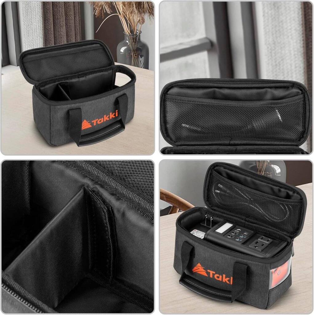 Takki Solar Generator 250W Portable Power Station with 40W Solar Panels 222Wh Pure Sine Wave Camping Lithium Battery Power Bank with AC 110V Outlet for Camping Home Use Emergency Outdoor