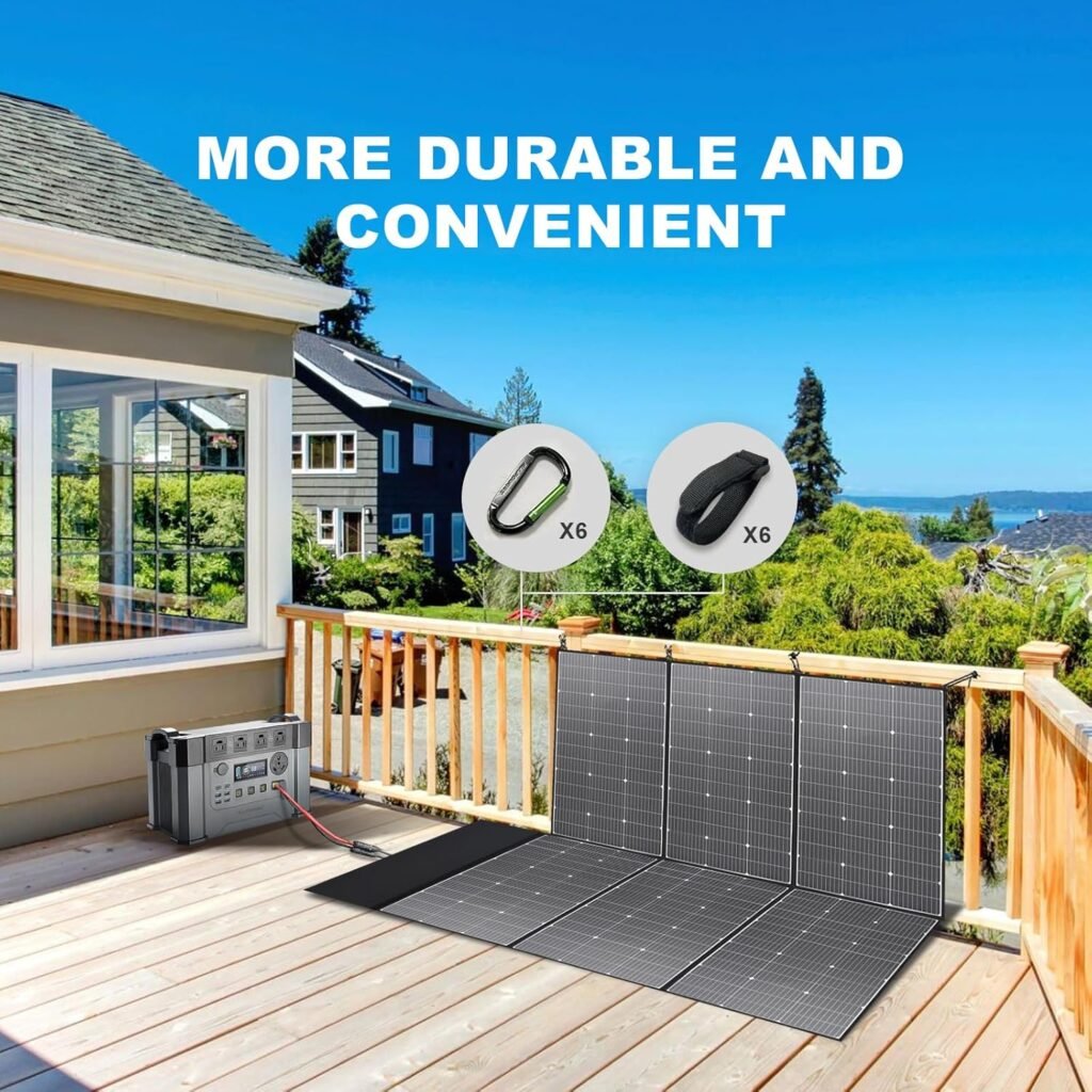 ALLPOWERS R2500 Portable Power Station with SP039 Solar Panel, 2500W 2016Wh LiFePO4 Solar Generator with 600W Monocrystalline Panel Included, Solar Power with UPS Function, Fast Charging, 30A RV Port