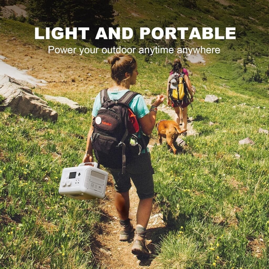 ALLPOWERS R600 LiFePO4 Portable Power Station with SP033 solar panel included, 600W 299Wh Solar Generator with 200W Solar Charger, UPS Battery Backup, MPPT Solar Power for Camping RVs Home