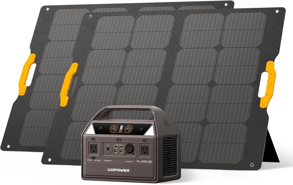 C600 595Wh Portable Power Station(Solar Panel Option) | 600W (1200W Surge) Pure Sine Wave AC + Max 240W Solar Input | LiFePO4 Battery for CPAP, RV, Emergencies (One Unit(C600 Brown))