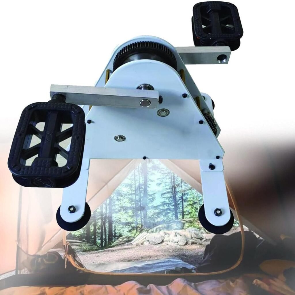 Foot Pedal Power Generator, 50/100W Exercise Bike Generator, Human-Powered, Energy Storage, USB Charging, Camping, 100W