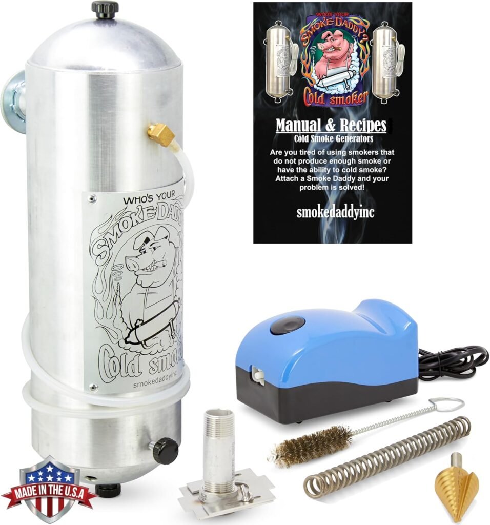 Magnum P.I.G. Hot or Cold Smoke Generator | Works w/Any Outside BBQ Grill | Electric Smoker Pellet Accessory | Add Your Favorite Blend of Wood Chunks or Chips to Customize Flavor Profile
