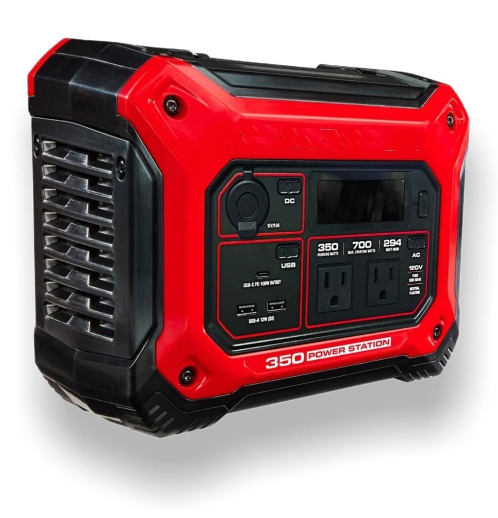 NEW! FITS PREDATOR 350 Power Station, 350 Running Watt, 294 Wh Capacity - 700 starting Watts, Pure Sine Wave, Powers 6 Devices at Once, Charge by Solar, Car, AC, USB-C; BC, FCC, TUV, UN38.3 Certified