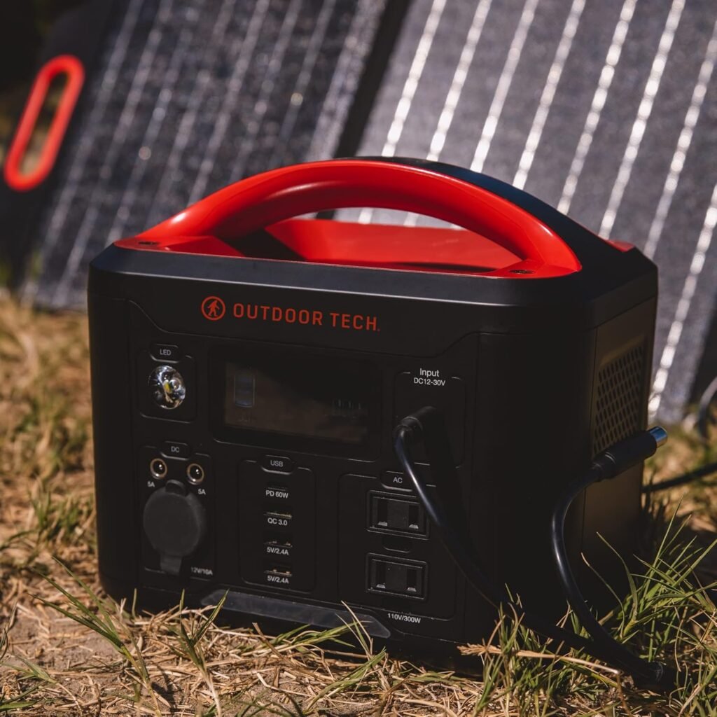 Outdoor Tech - Grizzly Portable Power Station Generator for Camping, RV, Home - 300W Charger Power Bank with 22500mAH Rechargeable Battery - USB C Port 60W PD