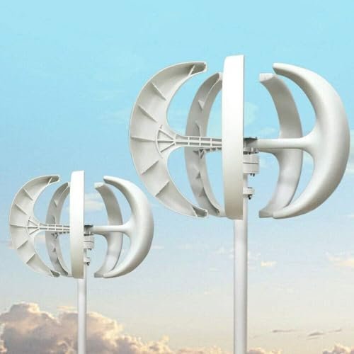 Wind Turbines，Wind Turbine Generators Kit, 12V 24V 400W 600W 800W 1000W 1200W Lantern 5-Blade Vertical Arbor Wind Turbine Generator with Arbor Controller,12V-400W