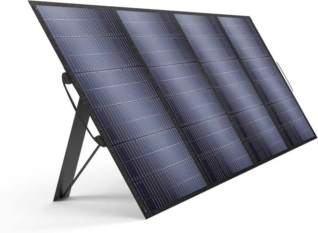 400 Watt Solar Panel 18v/22.2A, Portable Solar Panel Design (27.5lbs), 23.4% High-Efficiency Monocrystalline for Portable Power Station, Foldable  Durable, for RV, Camping, Home Backup