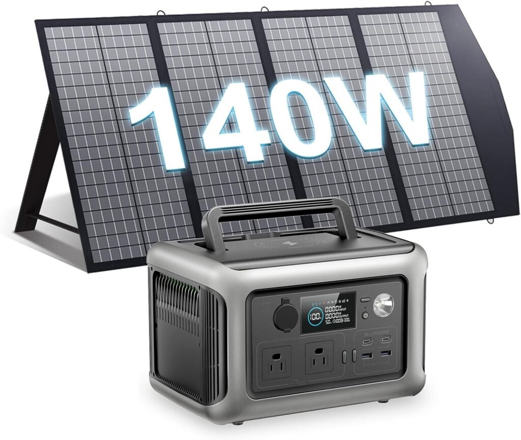 ALLPOWERS Portable Power Station 600W with 200W Solar Panel SP033