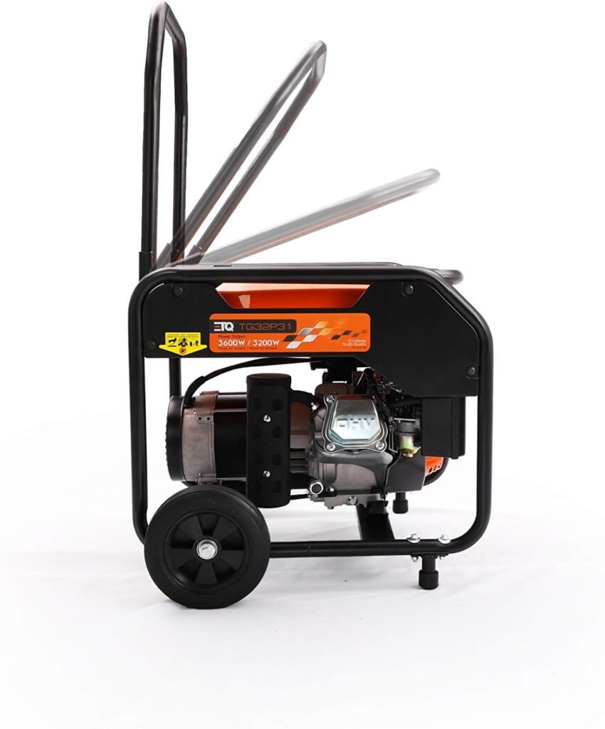 ETQ Tough Quality 2000/3600Watt Portable Generator - Extremely Quiet - CARB Compliant (3600W gas-powered)